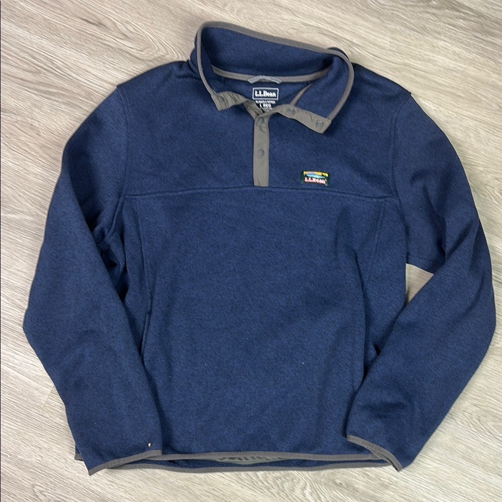 L.L.Bean Blue Pullover Fleece